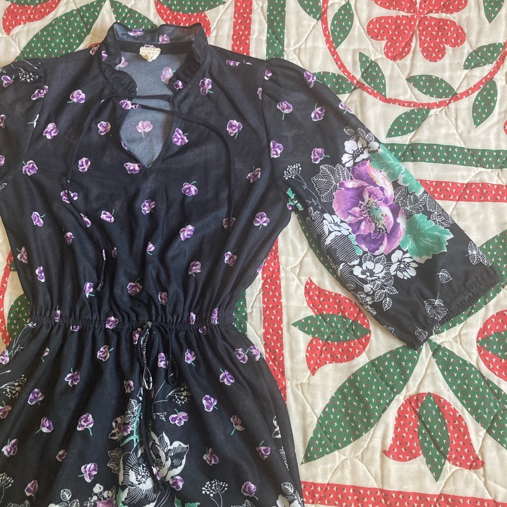 70’s true vintage floral dress